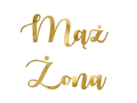 NAKLEJKI NA KIELISZKI MĄŻ ŻONA