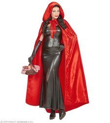 PELERYNA SATYNOWA CZERWONA