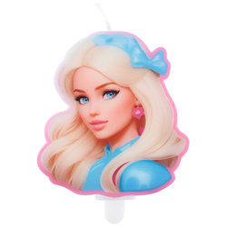 ŚWIECZKA NA TORT GIRLY 7 X 7,5 CM