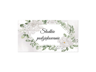 NAKLEJKI NA PUDEŁKA NA CIASTO Z RÓŻAMI 30 SZT