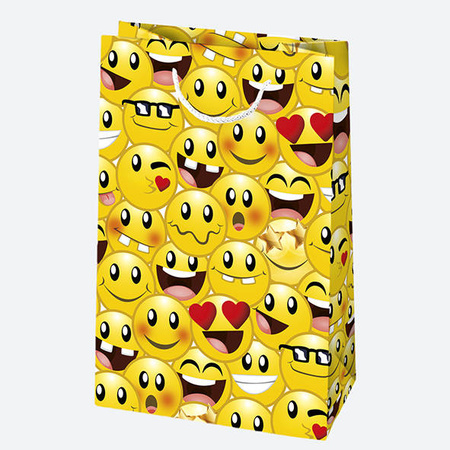 TORBA NA PREZENTY EMOJI EMOTKI 16X24X7 CM