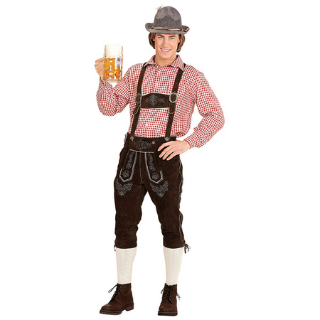 KOSZULA BAWARSKA MĘSKA CZERWONA