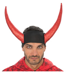 OPASKA ELASTYCZNE ROGI DIABŁA CZERWONE