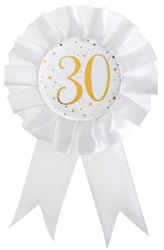 KOTYLION NA 30 URODZINY GWIAZDKI BIAŁY 8X15 CM