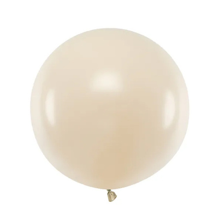 BALON LATEKSOWY PASTEL 60 CM  1 SZT OKRĄGŁY PASTEL LIGHT CREAM