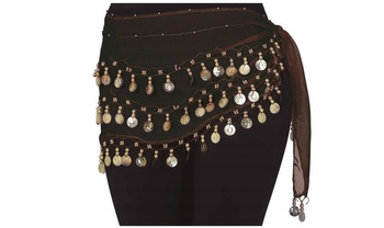 SPÓDNICZKA TANCERKI BRZUCHA CZARNA