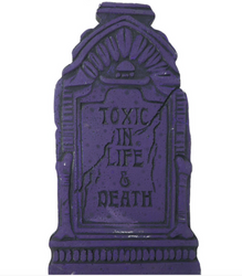 DEKORACYJNY NAGROBEK TOXIC IN LIFE 43 X 22 CM
