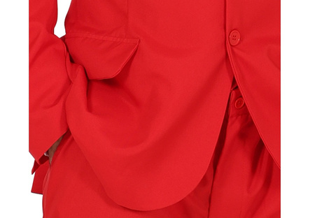 STRÓJ GARNITUR MĘSKI CZERWONY 