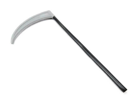 ZESTAW PELERYNA CZARNA Z KAPTUREM + KOSA 