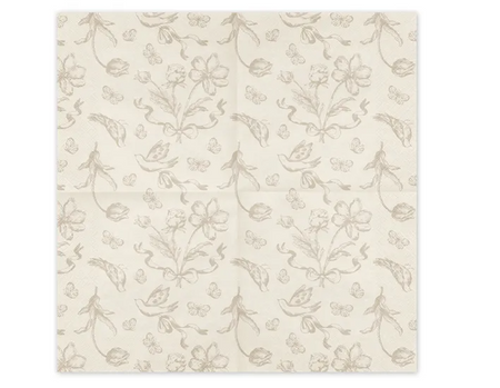 SERWETKI PAPIEROWE BEŻOWE 33 X 33 CM 12 SZT