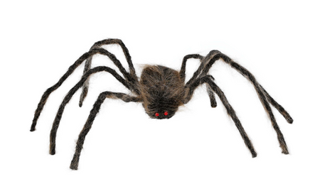  BRĄZOWY WŁOCHATY PAJĄK 75 CM