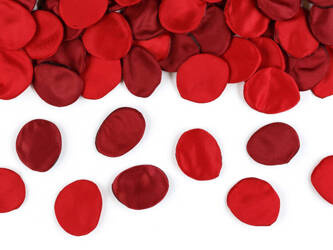 PŁATKI RÓŻ SZTUCZNE CZERWONO-BORDOWE 100 SZT.