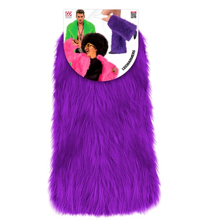 OCIEPLACZE NA NOGI FIOLETOWE FUTRZASTE