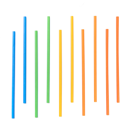 SŁOMKI PAPIEROWE KOLOROWE 10 SZTUK