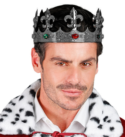 KORONA SREBRNA METALICZNA