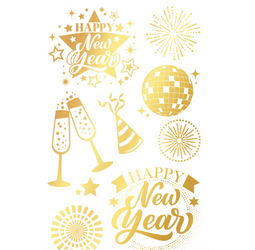 SZTUCZNE TATUAŻE SYLWESTROWE ZŁOTE NOWY ROK