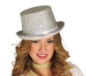 CYLINDER SYLWESTROWY SREBRNY