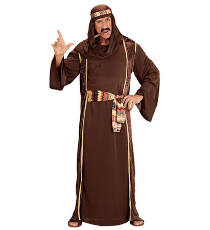 Pk 3 "ARAB SHEIK" 3 colors ass. (robe, over-robe, belt, turban)