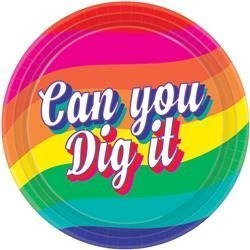 TALERZYKI PAPIEROWE GOOD VIBES 18 CM