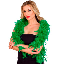 BOA Z PIÓR ZIELONE 180 CM 80 G