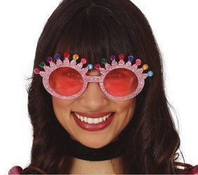 GLITTER GLASSES PINK