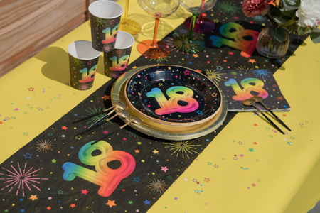 BIEŻNIK WŁÓKNINOWY FIESTA 18 URODZINY 30 X 300 CM