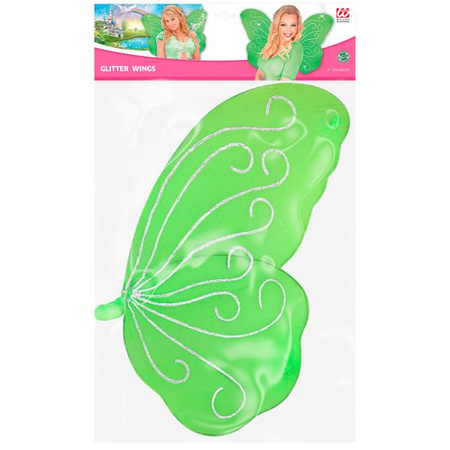 SKRZYDŁA MOTYLA ZIELONE BŁYSZCZĄCE