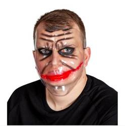 MASKA PRZEZROCZYSTA JOKER CZARNY CHARAKTER