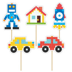 TOPPERY NA TORT KLOCKI 5 SZTUK