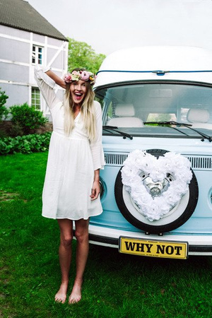 Serce kwiatowe puste, biały, 50cm