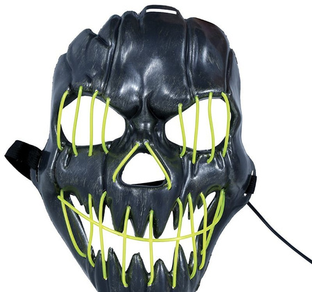 MASKA LED ŚWIECĄCA ŻÓŁTA UŚMIECHNIĘTA