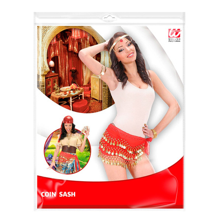 Pas Chusta Tancerki z monetami, Karnawał, Pasek