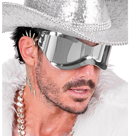 KOLCZYK NA UCHO SREBRNY ROCK