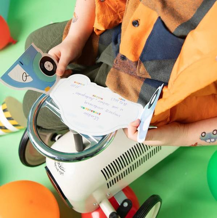 ZAPROSZENIA NA IMPREZĘ AUTA 6 SZTUK