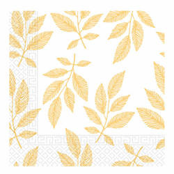 SERWETKI POMARAŃCZOWE GAŁĄZKI 33CM 20 SZT.