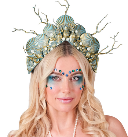 OPASKA KRÓLOWA MÓRZ NIEBIESKO-ZŁOTA