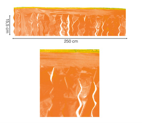 GIRLANDA POMARAŃCZOWA PLASTIKOWA 250 X 15,5 CM