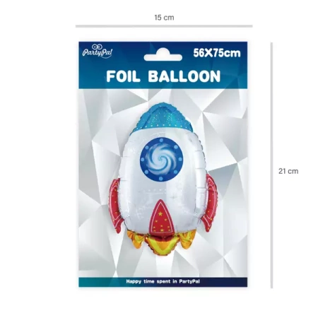 BALON FOLIOWY RAKIETA 56CM X 75CM