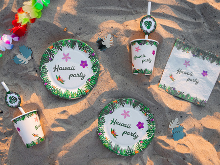 KUBECZKI PAPIEROWE HAWAII PARTY 6 SZY 250 ML 