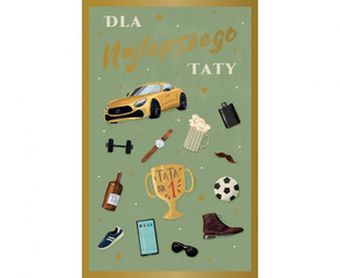 KARTKA OKOLICZNOŚCIOWA 13 X 20,5 CM DZIEŃ OJCA