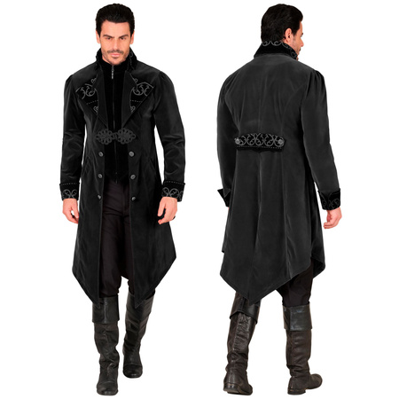 STRÓJ PŁASZCZ MĘSKI CZARNY