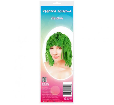 PERUKA LAMETA ZIELONA 