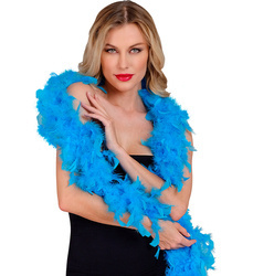 BOA NIEBIESKIE LAZUR Z PIÓR 180 CM 80 G