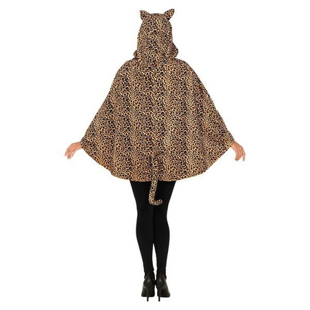 LEOPARDO (poncho con cappuccio)