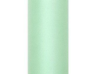 TIUL GŁADKI MIĘTOWY 15 cm x 9 m