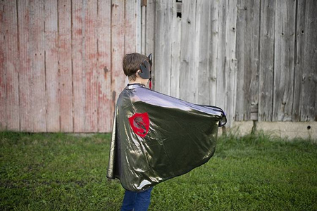 PELERYNA DWUSTRONNA Z MASKĄ SMOCZY-RYCERZ