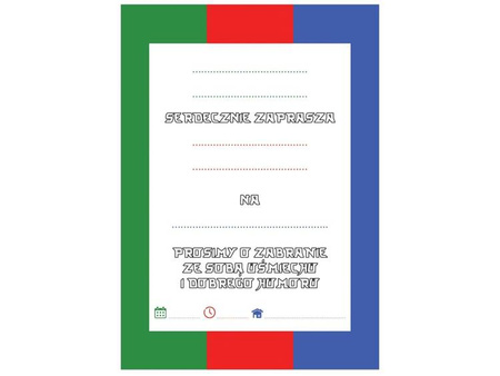 ZAPROSZENIA NINJA NINJAGO 6 SZT