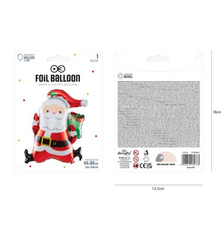 BALON FOLIOWY MIKOŁAJ 64X80 CM