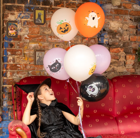 BALONY LATEKSOWE HALLOWEEN 30 CM 8 SZT