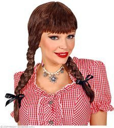 PERUKA BRĄZOWA BAWARKA